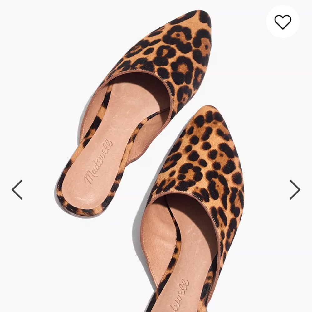 Madewell remi mules calf hair mules flats size 8